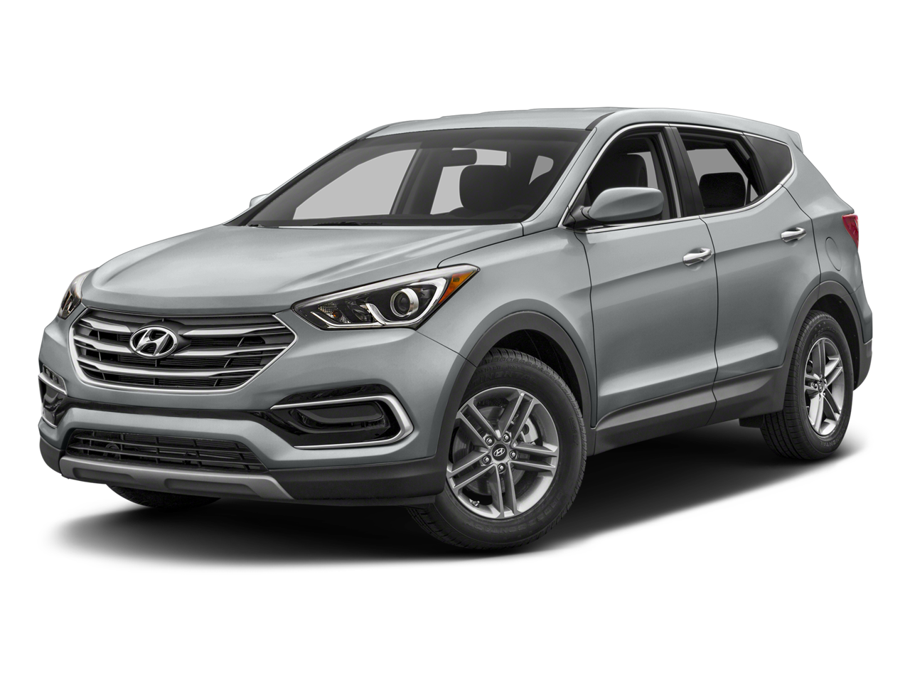 2017 Hyundai SANTA FE SPORT 2.4L in Mineral Gray — front three-quarter view