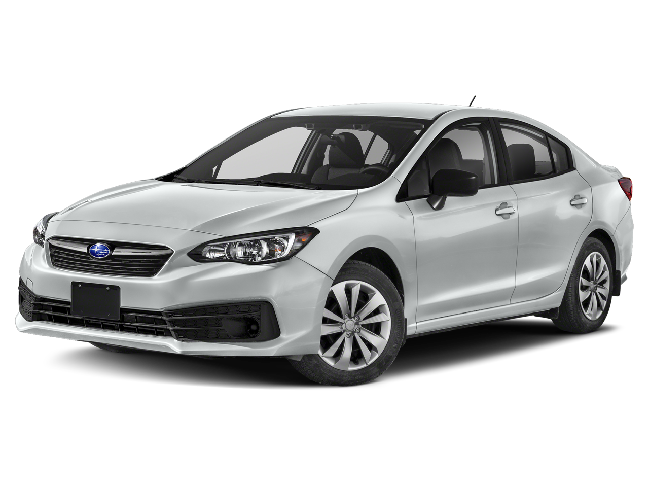 2020 Subaru Impreza Base in Ice Silver Metallic — front three-quarter view