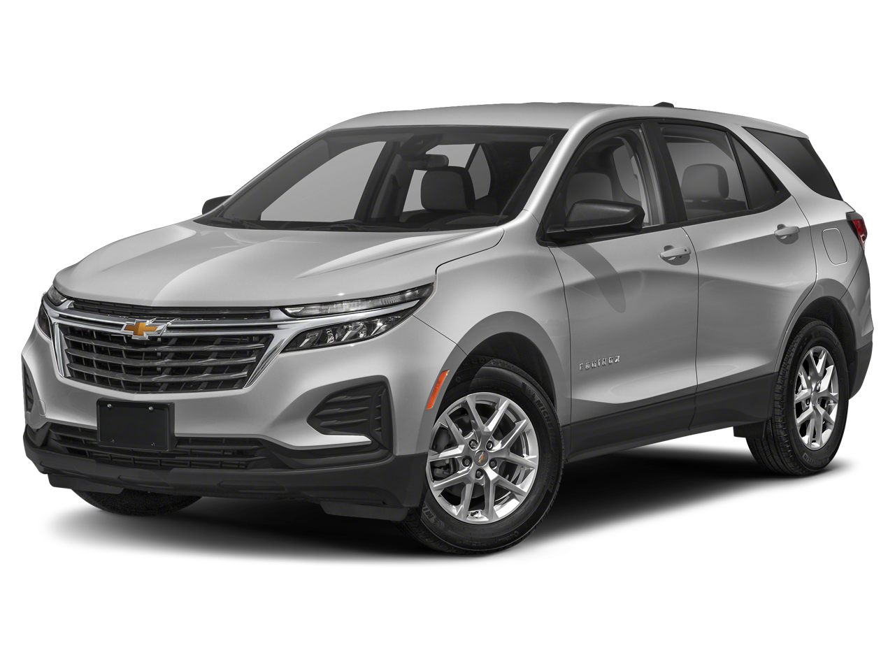 2022 Chevrolet Equinox LT in Silver Ice Metallic — front three-quarter view