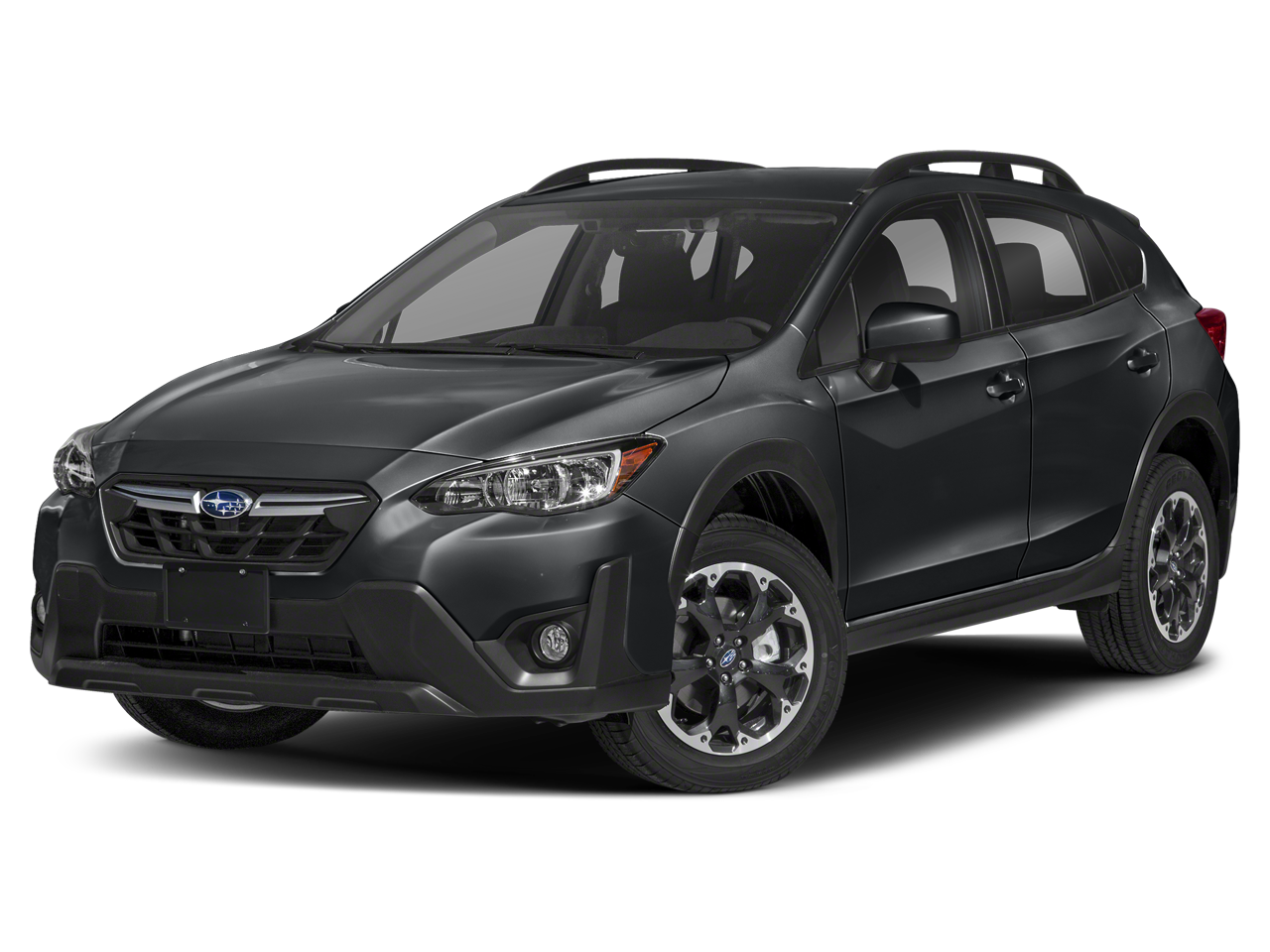 2023 Subaru Crosstrek Premium in Magnetite Gray Metallic — front three-quarter view