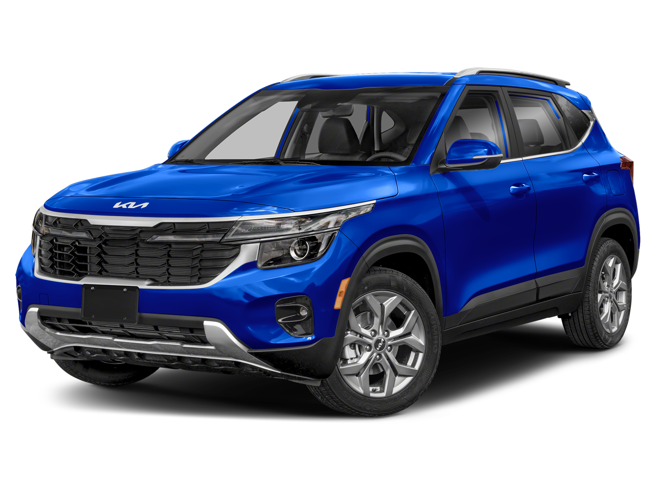 2026 Kia Seltos S in Neptune Blue — front three-quarter view