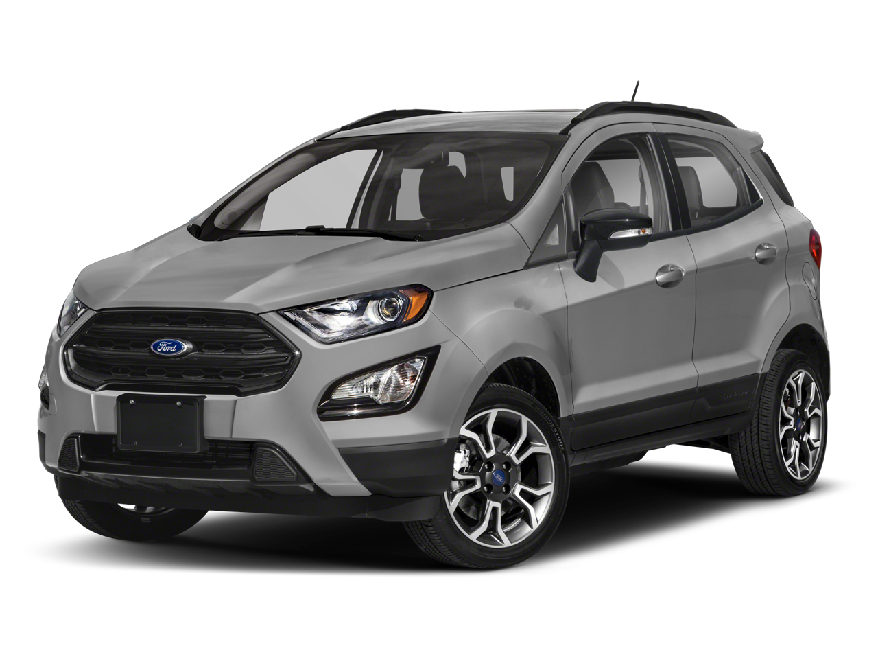 2021 Ford EcoSport SES in Silver — front three-quarter view